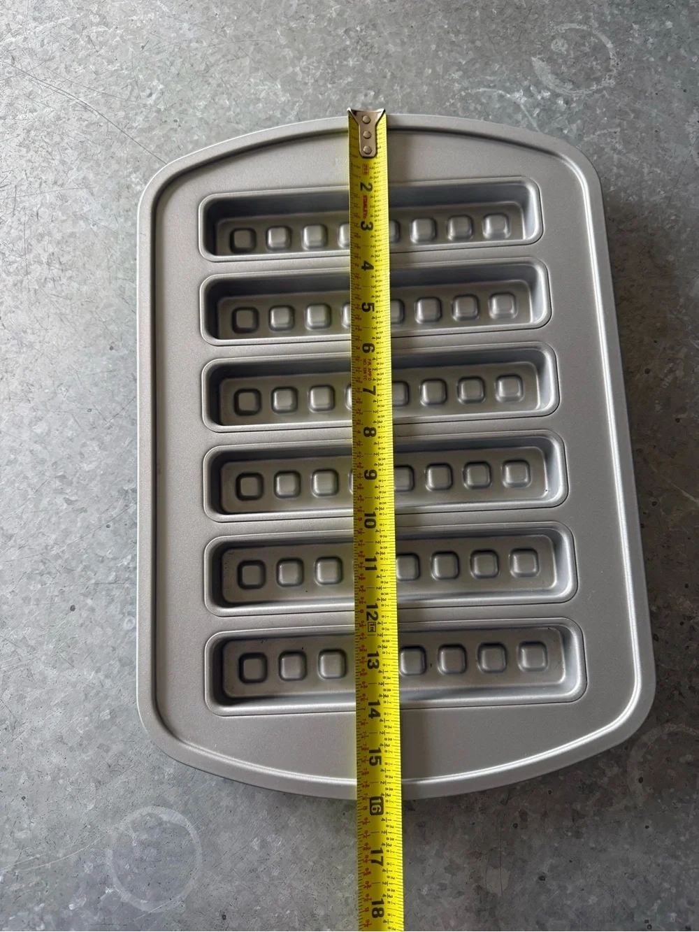 Pampered Chef Breadstick & Brownie Bar Pan 6 Cavity Nonstick Bakeware Retired